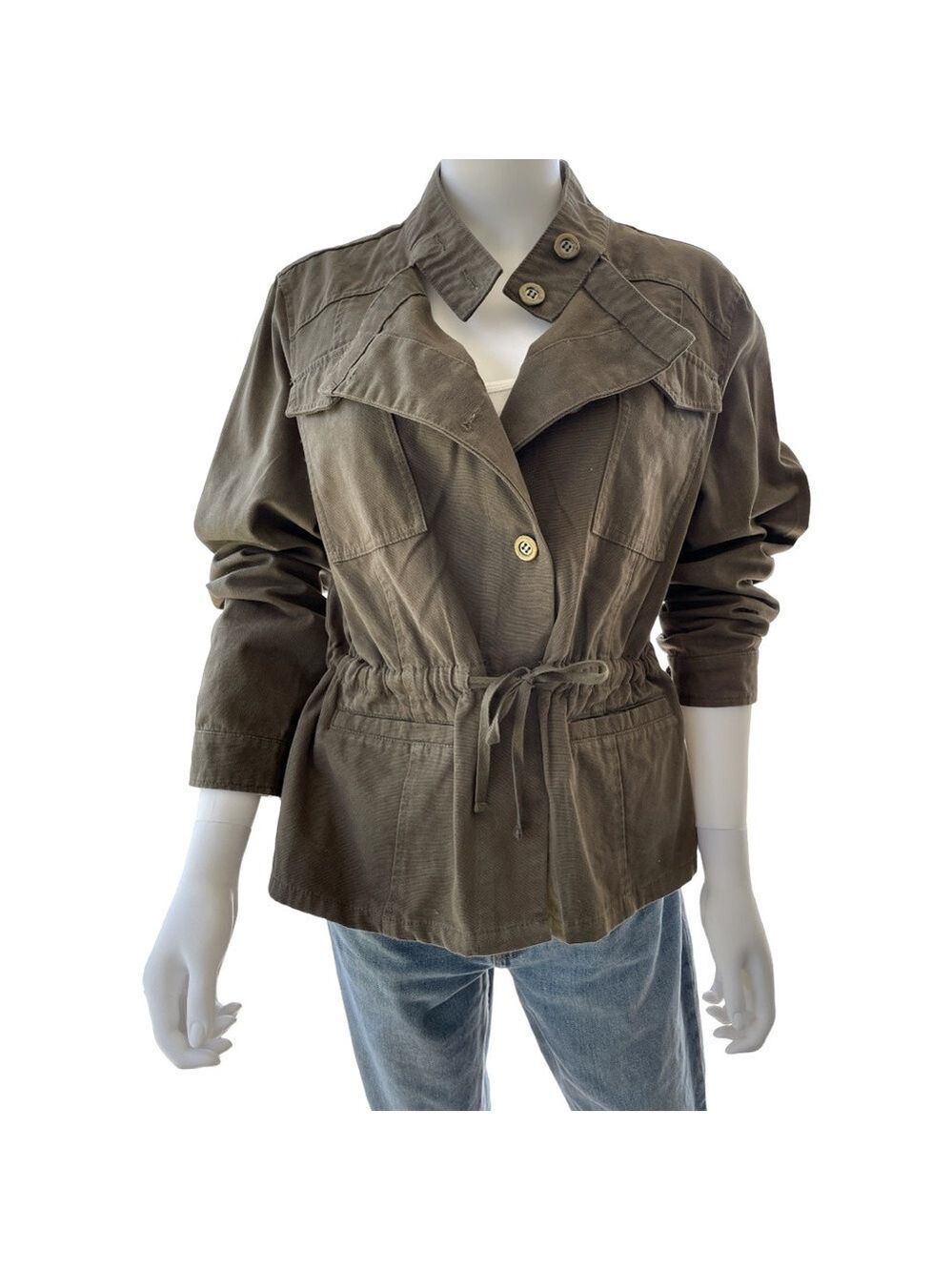 Mac and Me Cotton Brushed Canvas Utility Jacket Size XL